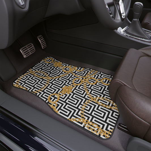 Car Floor Mats, 1pc (Front & Back Option) - Gold Onyx